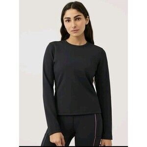 Outdoor Voices FrostKnit Black Long Sleeve Top | Size XXXL